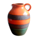 German ceramic orange vase from the 60s