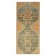 Vintage Turkish Hand-Knotted Wool Cotton Orange Runner Rug 96x214