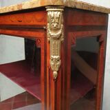 Louis XVI style showcase in marquetry - rosewood - rosewood - 19th