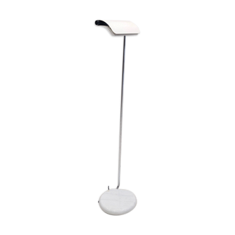 Circular marble base floor lamp