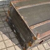 Malle cabine Wardrobe ancienne 1920 Coffre armoire Transatlantique Dressing