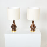Pair of glass lamps Murano by Vincenzo Nason 1960