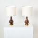 Pair of glass lamps Murano by Vincenzo Nason 1960