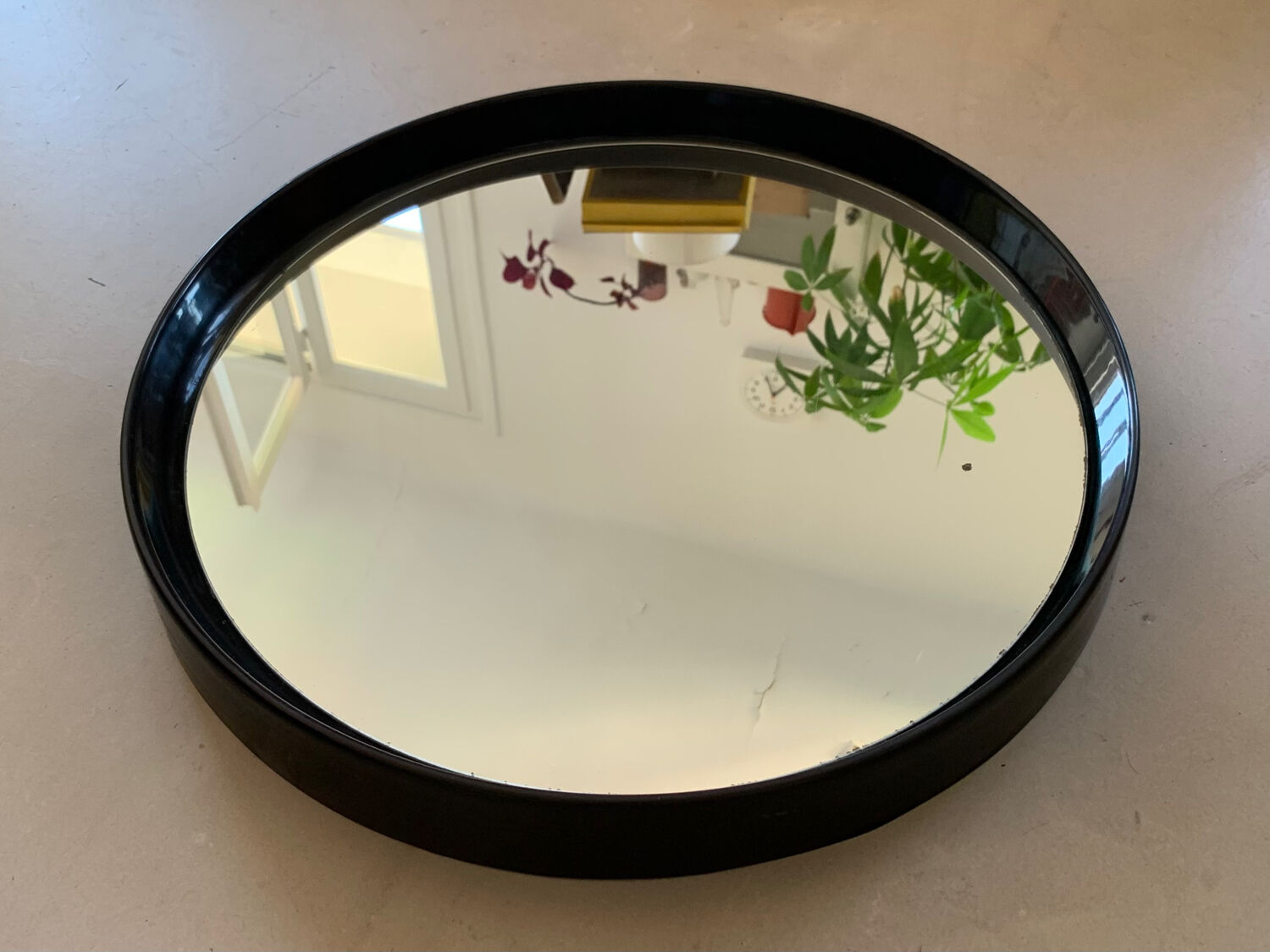 Vintage round mirror D51cm