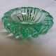 Pierre D'avesn green crystal ashtray, Art Deco