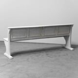 Banc 4 places en bois et velours