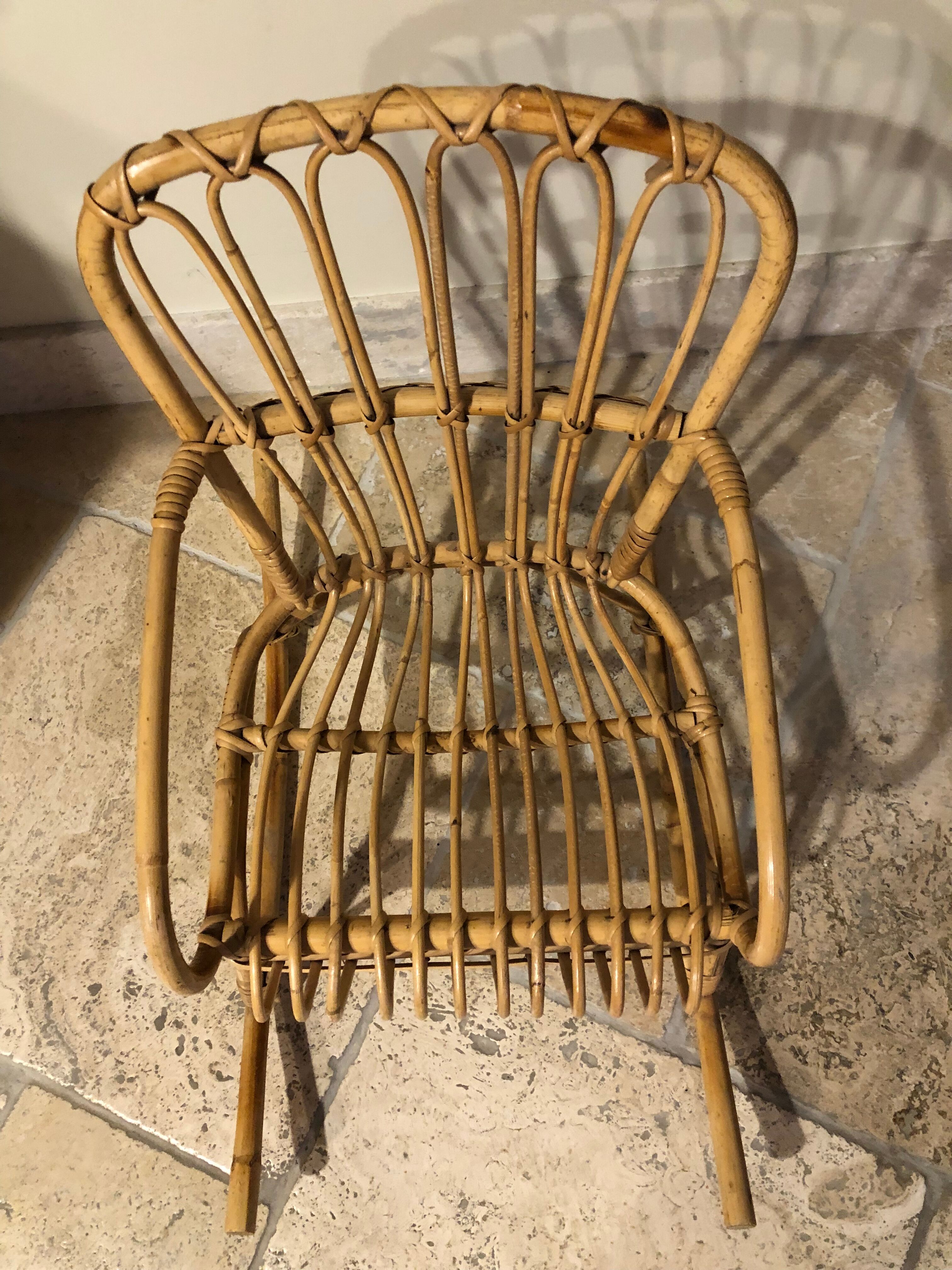 Rattan chair for children