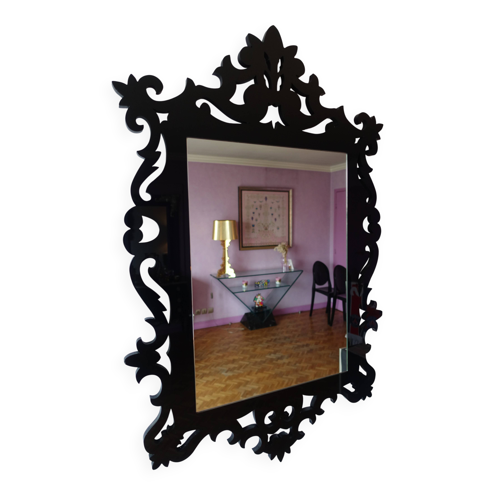 Elegant and timeless oriental black mirror