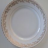 Gold-gilded Limoges porcelain plate