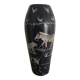 Vase soliflore en pierre de savon sculpture et peinture main d’afrique