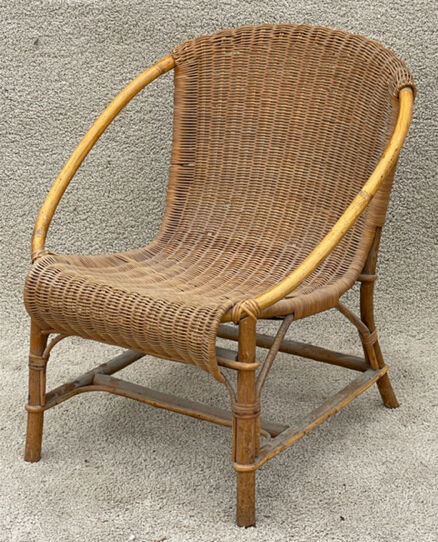 Rattan armchair