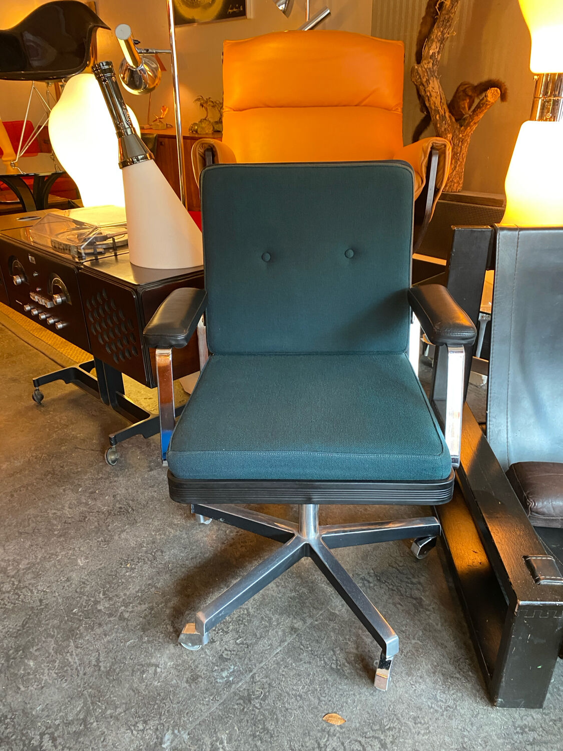 Chaise de bureau des années 1970