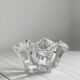 Clear crystal ashtray