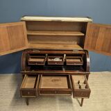 Bureau de dame à cylindre en acajou, époque Louis XVI