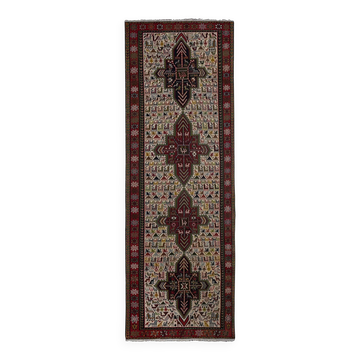 Tapis de couloir turc vintage 104x285 cm