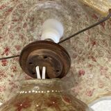 Camel leather lamp