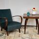 H 410 armchair designed by Jindrich Halabala, Czechoslovakia, 1940s