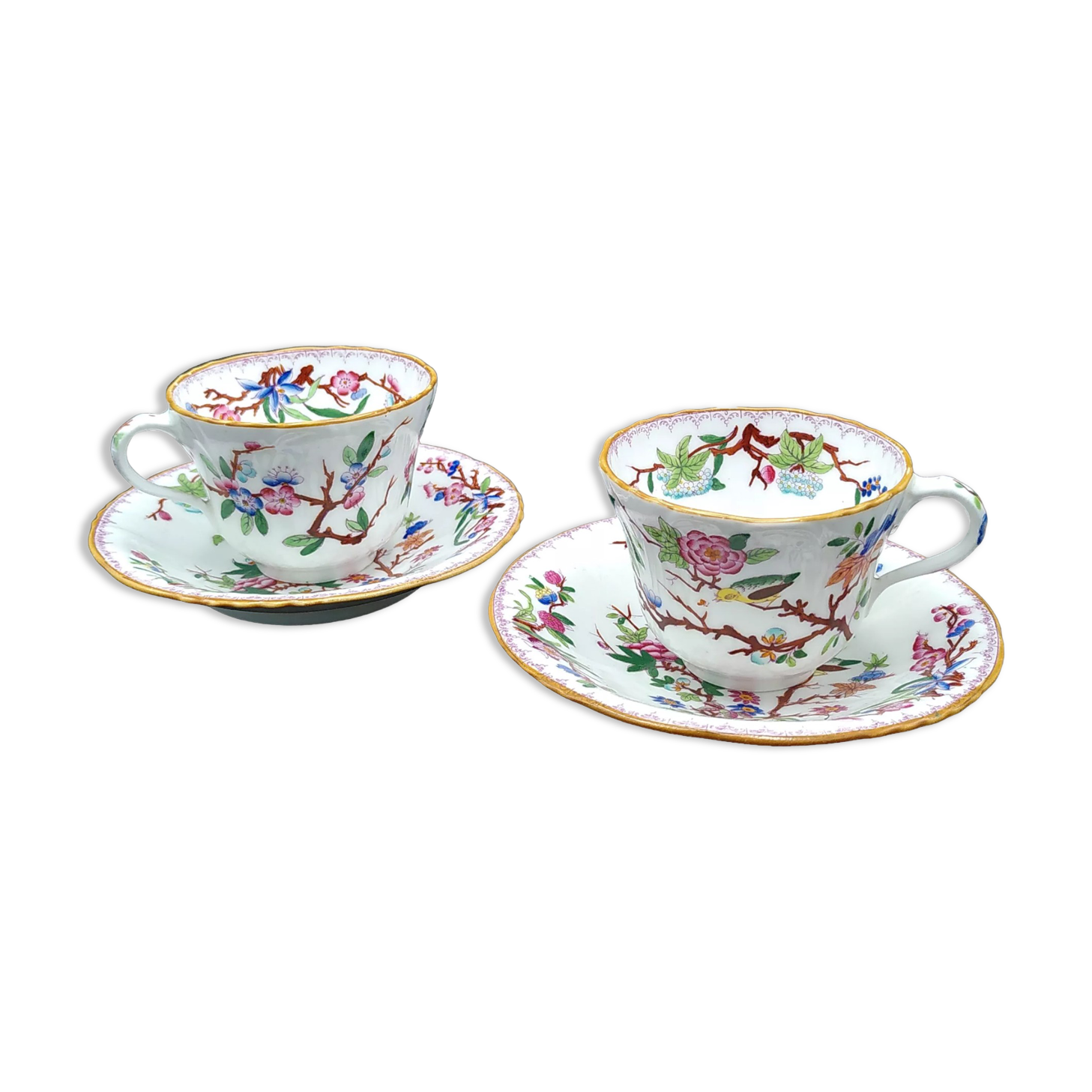 Minton & Boyle Teacups circa 1836-1841