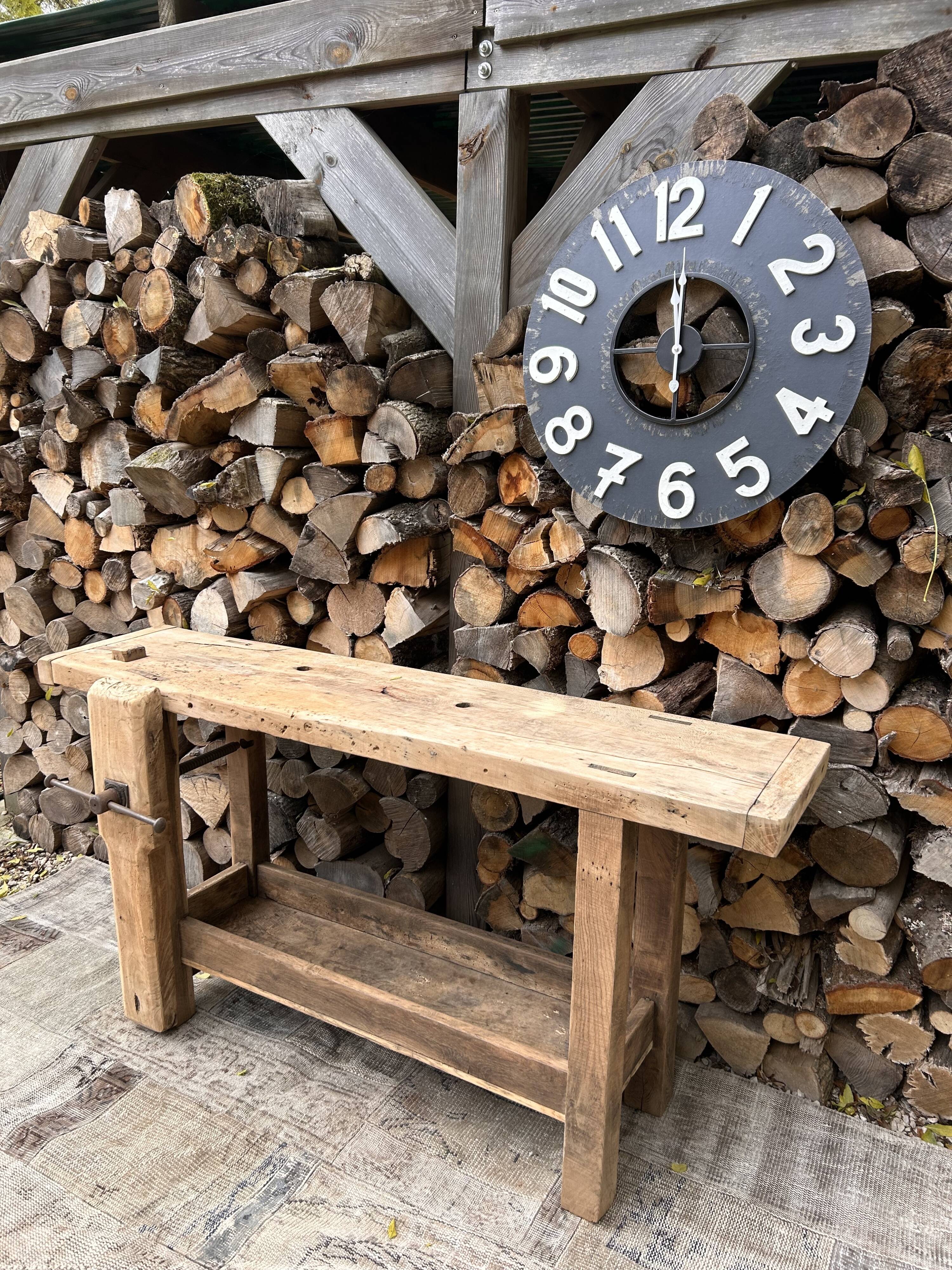 Renovated carpenter's workbench