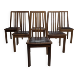Set of 6 Dining Chairs by Mobil Girgi, 1970s
