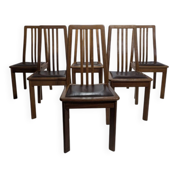 Set of 6 Dining Chairs by Mobil Girgi, 1970s