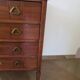 Art Deco chest of drawers - 4 drawers - locks - checkered wood veneer top - 50s