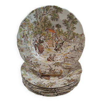 6 soup plates Lunéville KG