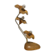 Lampe fleurs en bois