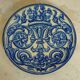 Spanish faience plate with blue decoration – 19th century