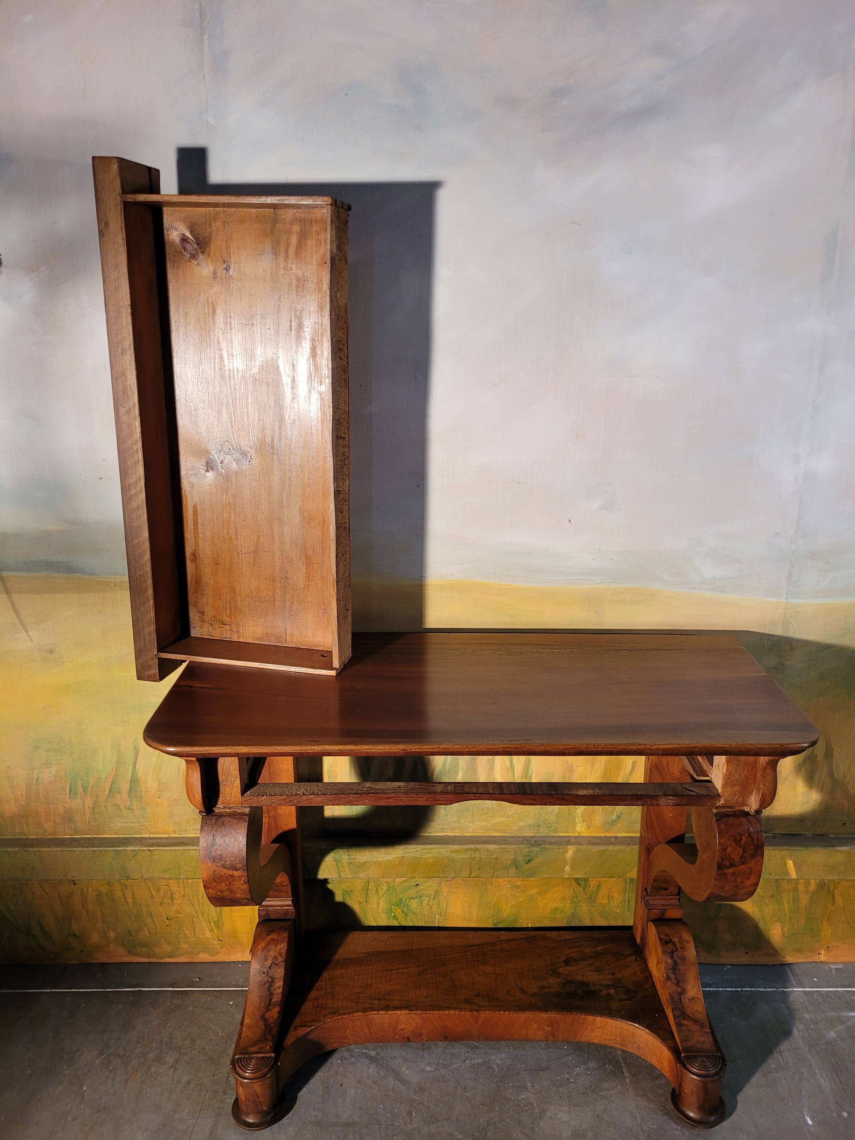 Restoration period mahogany console