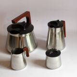 Tea and Coffee set by Axel Enthoven for Demeyere Werkhuizen, Belgium, 1971, Set of 4.