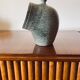 Organic green ceramic vase, France 1960s