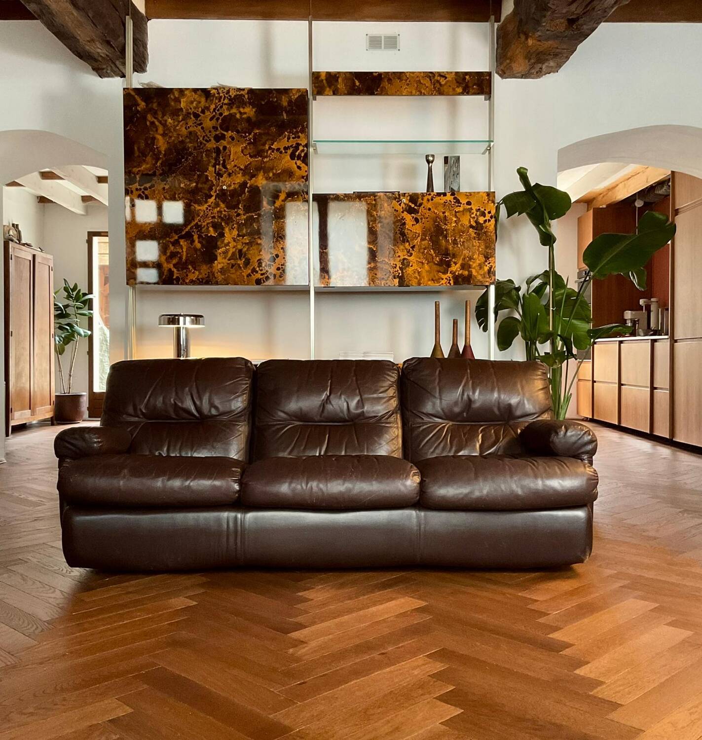 Canapé 3 places Ligne Roset Albany convertible vintage années 70