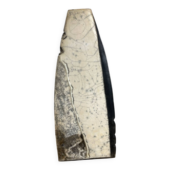 Raku ceramic vase