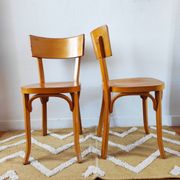 Pair of Baumann bistro chairs
