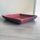 Large hollow dish Christian Tortu Paris red leaf – 36.5 cm