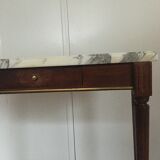 Console tray white marble