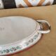 Old enamelled sheet metal dish
