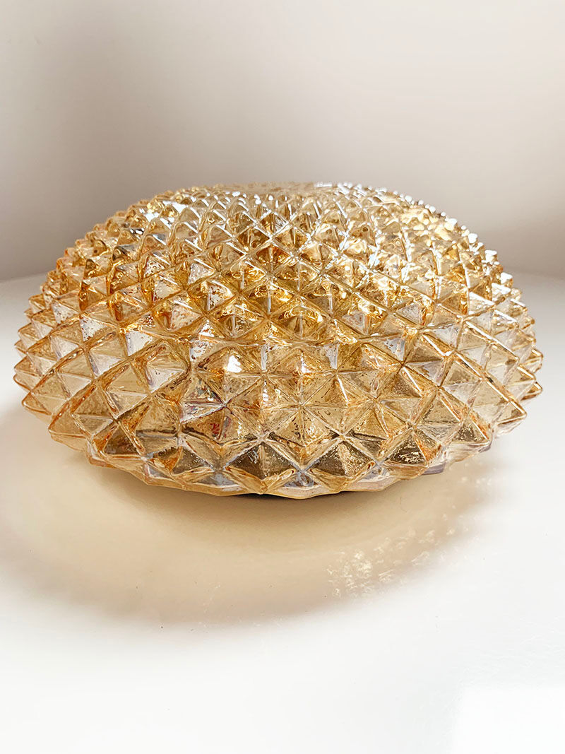 Amber glass ceiling or applique