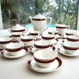 Coffee service earthenware Digoin Sarreguemines