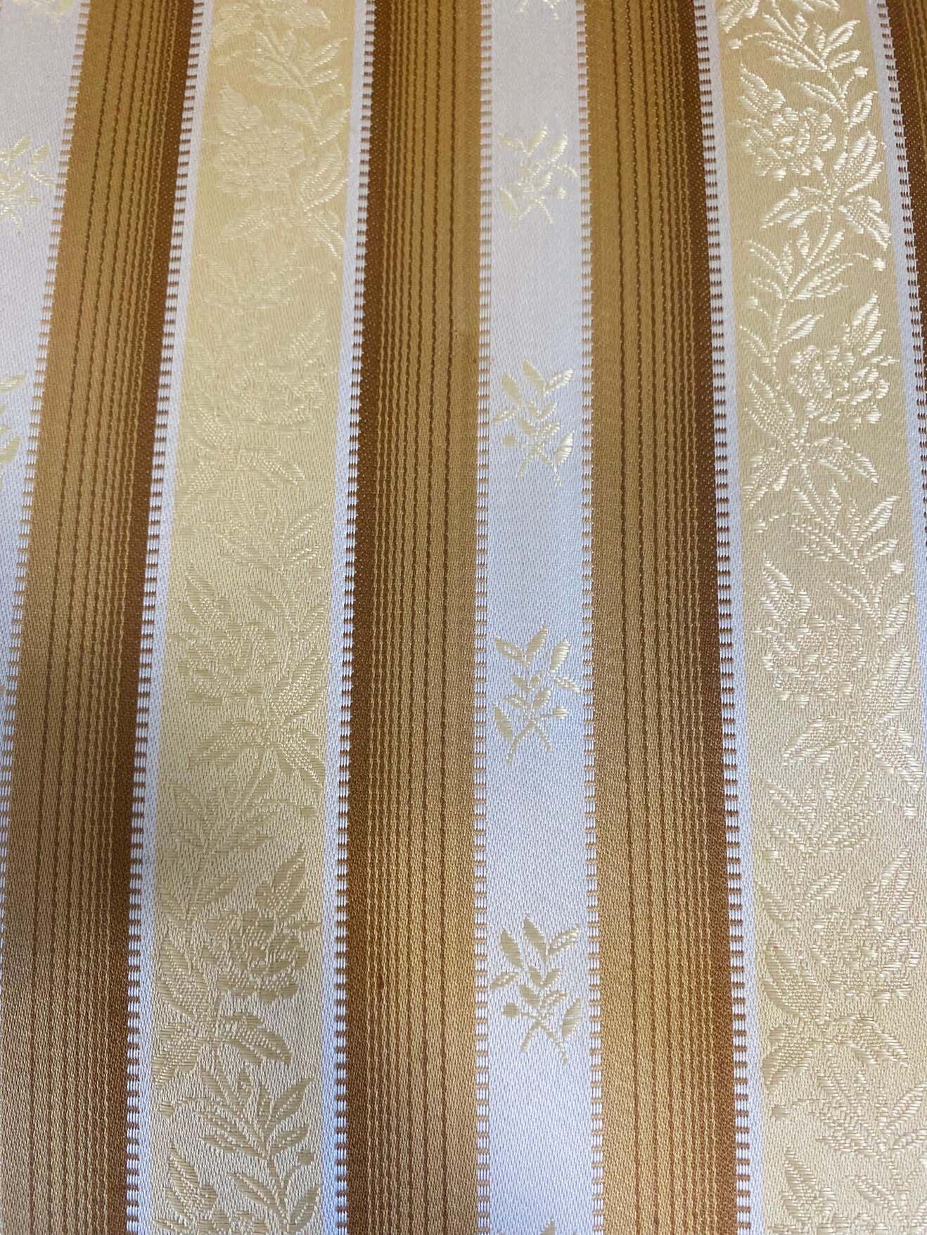 Directoire armchair in gold beech and white tapestry France 19th