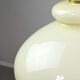 Mid-century Yellow Glass & Brass Pendant Lamp