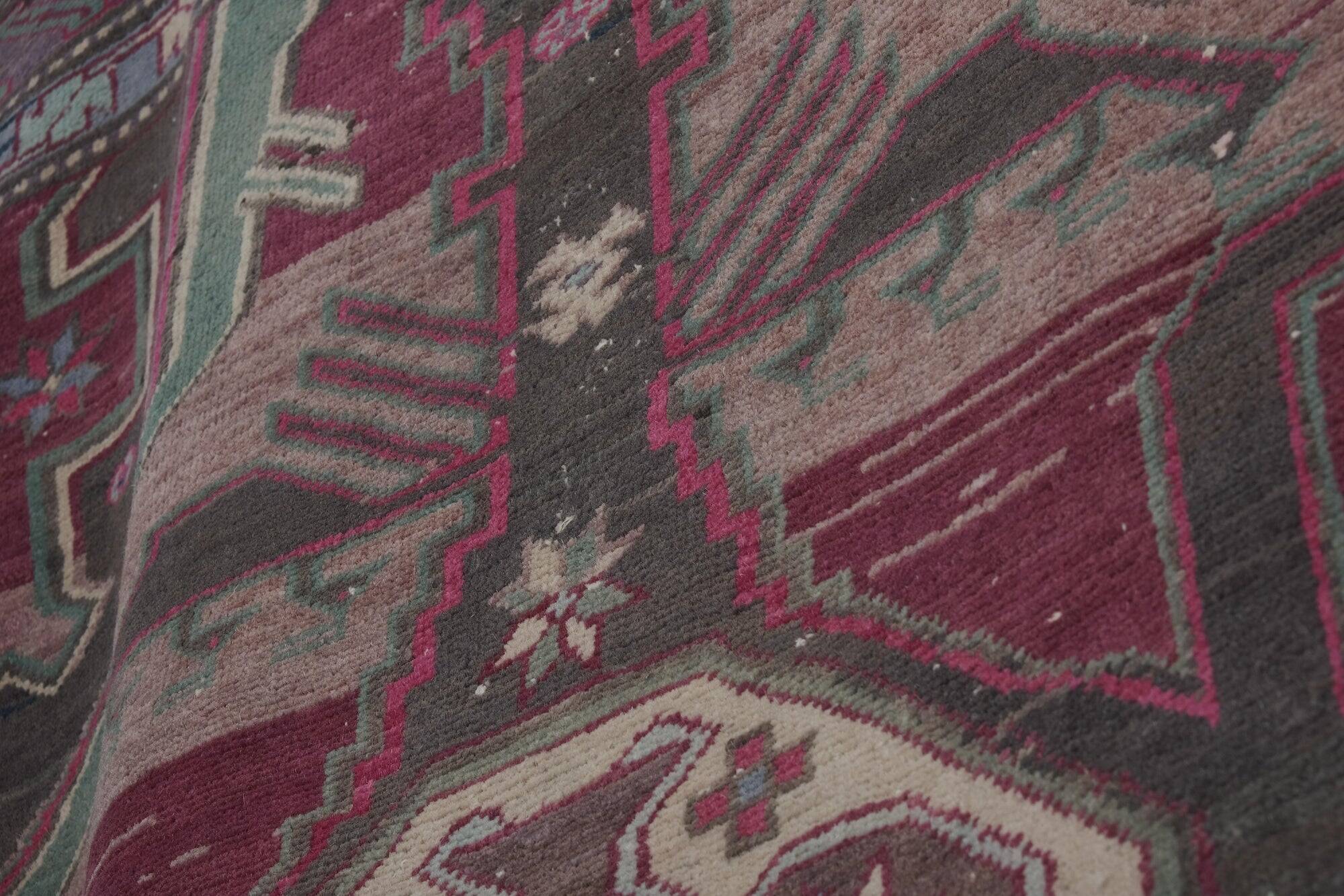 Vintage Turkish hallway rug 118x322 cm