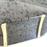 Dark gray ceramic vase by Nereo Boaretto