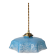 Blue Clichy glass suspension