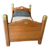 Wooden doll bed