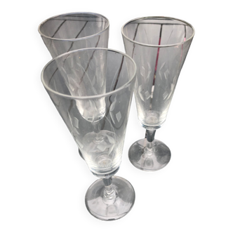 Lot de 3 verres