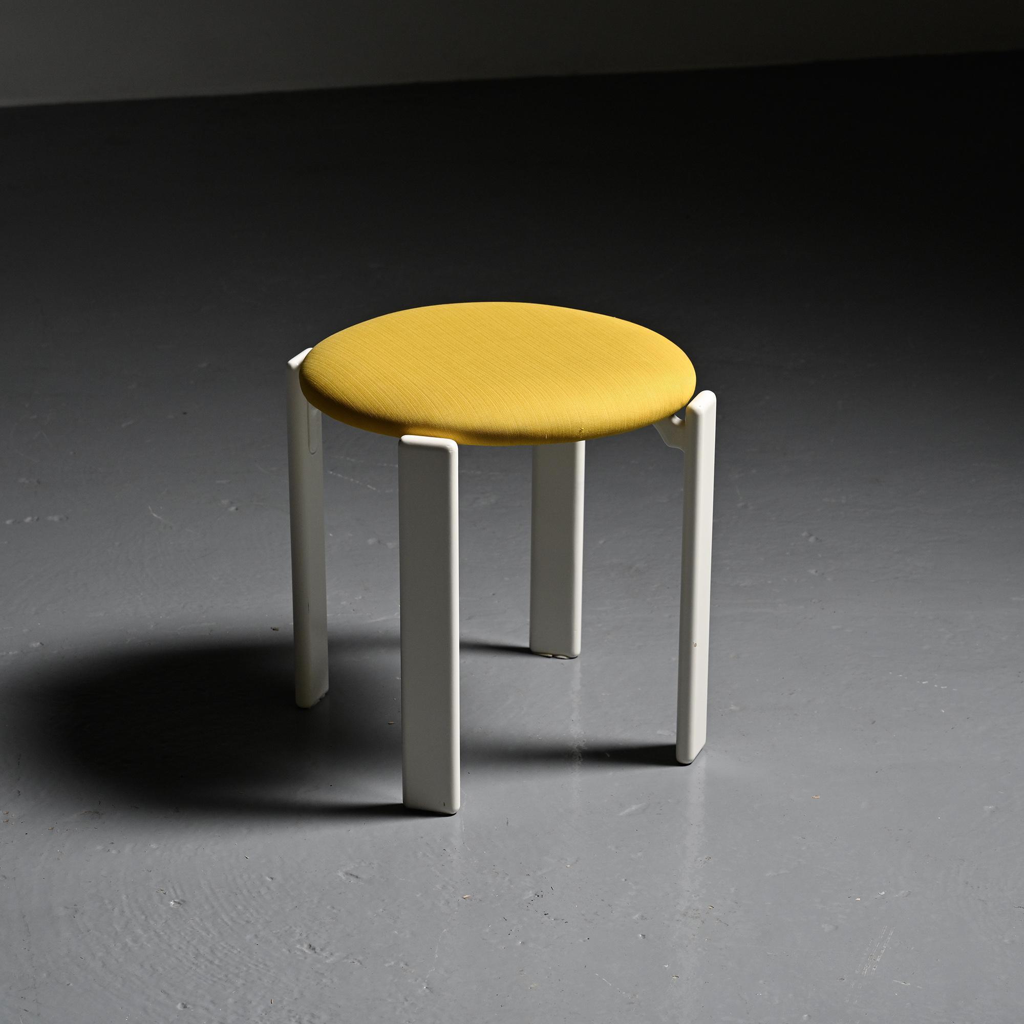Set of two chairs and a stool by Bruno Rey, Dietiker, circa 1975.