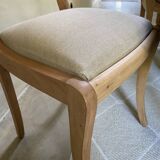 Chaises Louis Philippe barrettes pieds sabres