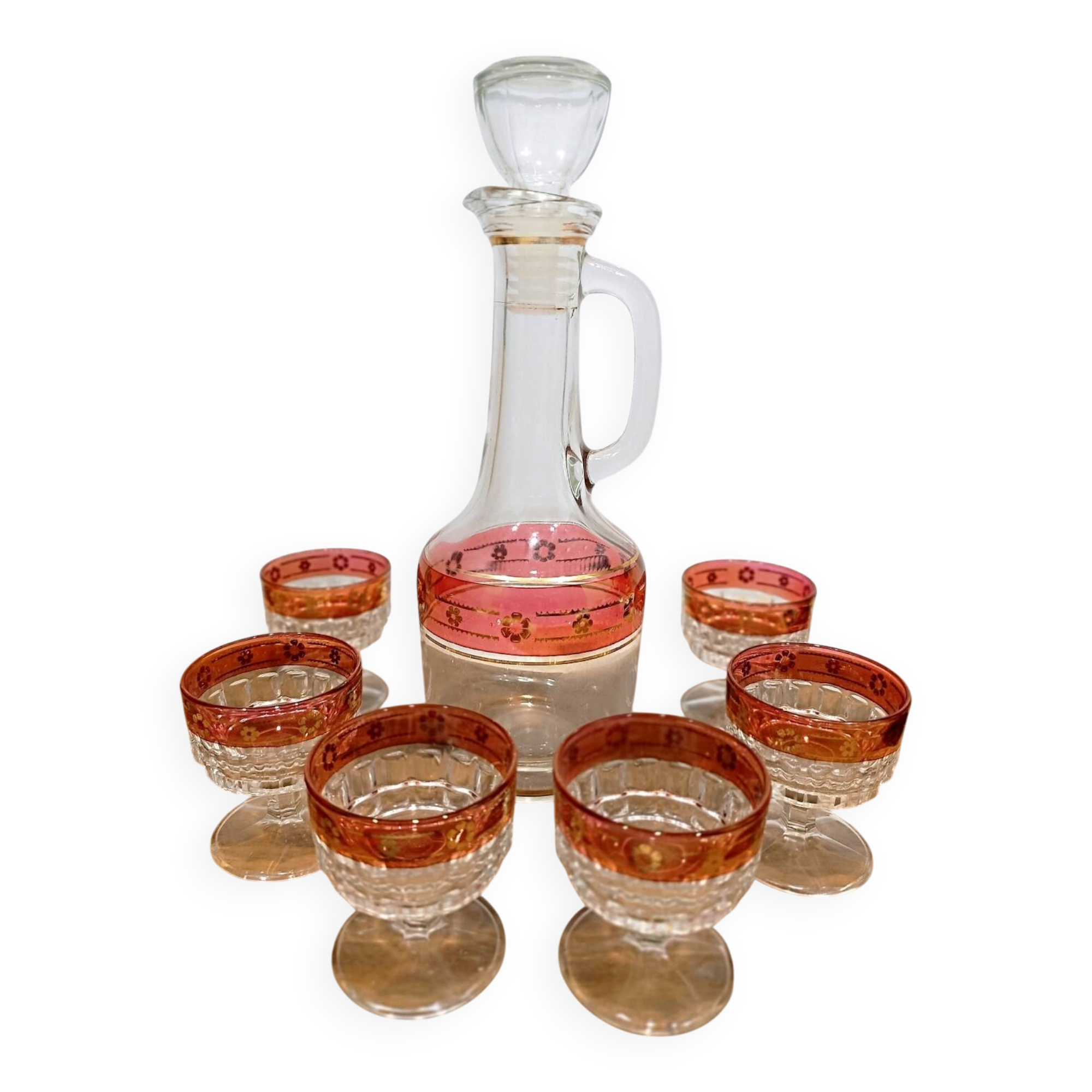 Vintage liqueur service